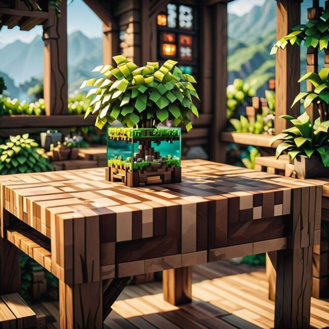 Minecraft crafting recipe table