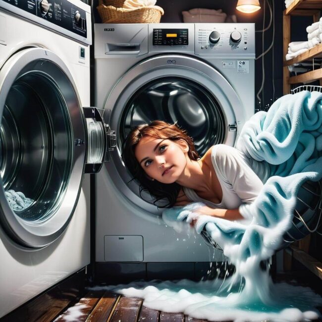 Sen o plamach na ubraniach