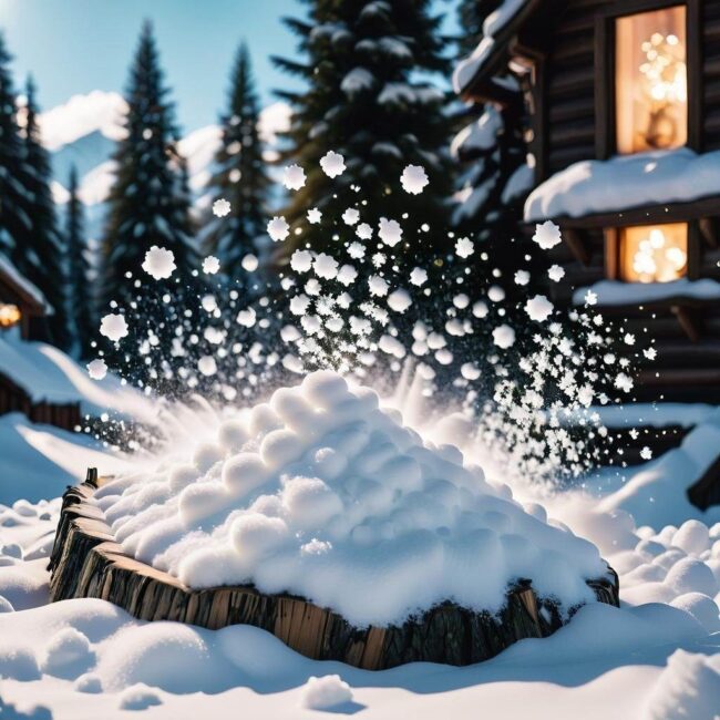 Sztuczny śnieg na choinkę