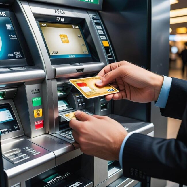 Wskazówki bezpieczeństwa przy wkładaniu karty do bankomatu