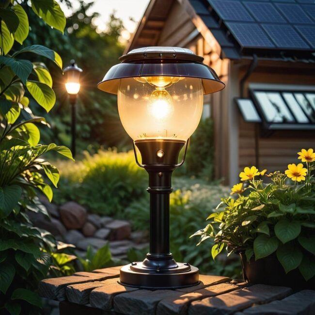 Zepsuty układ ładowania w lampie solarny